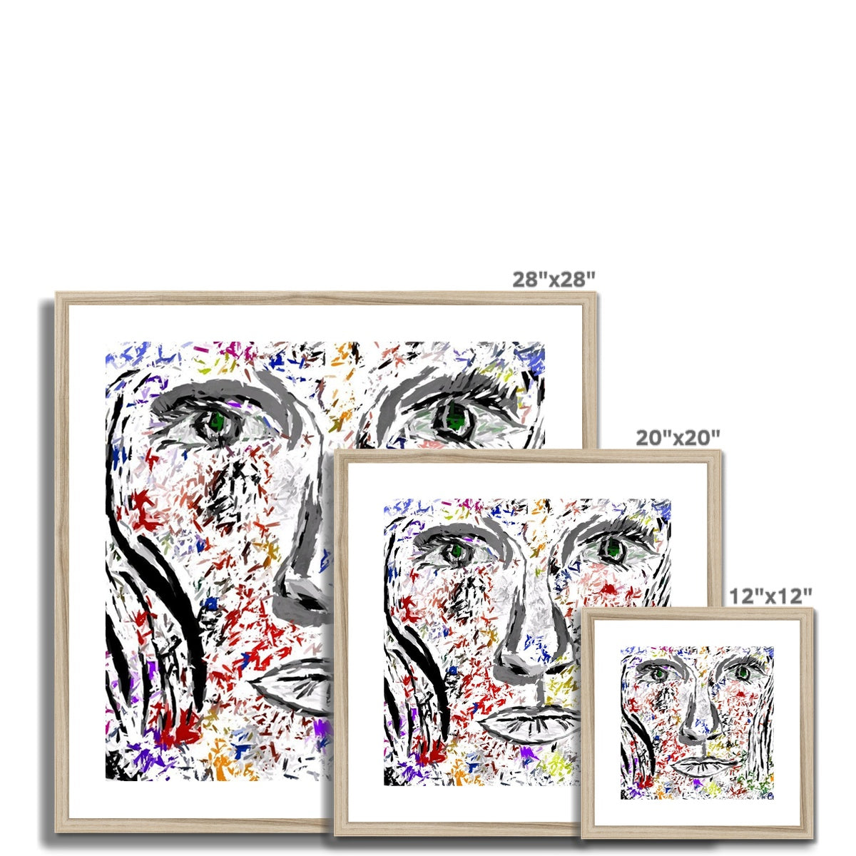 Woman in Color - Framed & Mounted Print