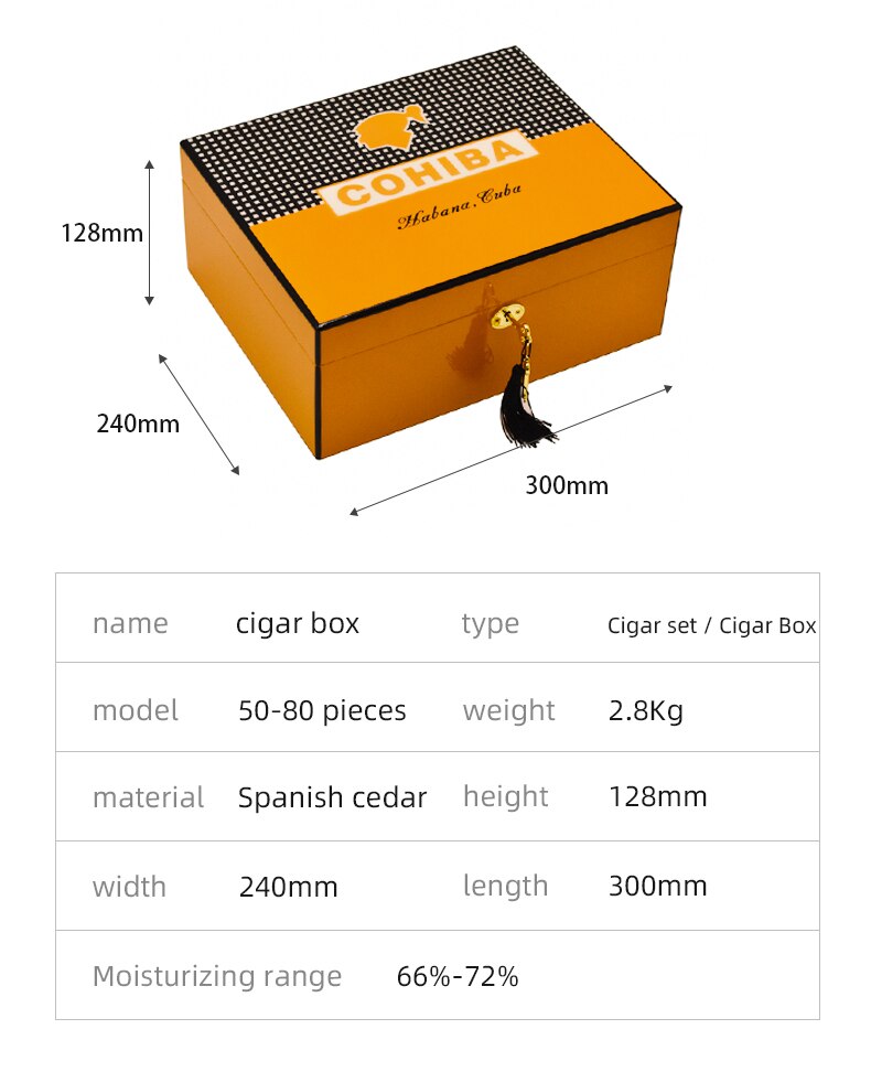 Spanish Cigar Cedar Wood Box