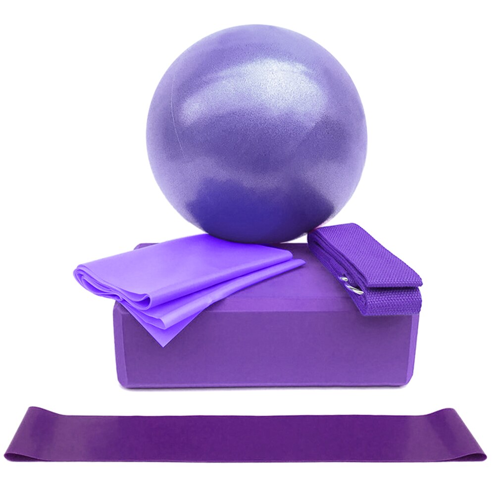 5pcs Yoga Accessories Set Yoga Ball Yoga Blocks Stretching Strap Resistance Loop Band Exercise Band Home Gym Fitness Equipment - Premium from Concordia Style Boutique - Just $28.95! Shop now at Concordia Style Boutique