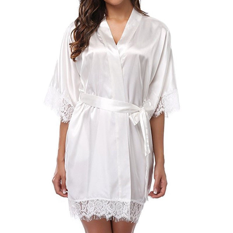 Sexy Kimono Style Silk Robe - Premium Kimono Robe from Concordia Style Boutique - Just $8.66! Shop now at Concordia Style Boutique