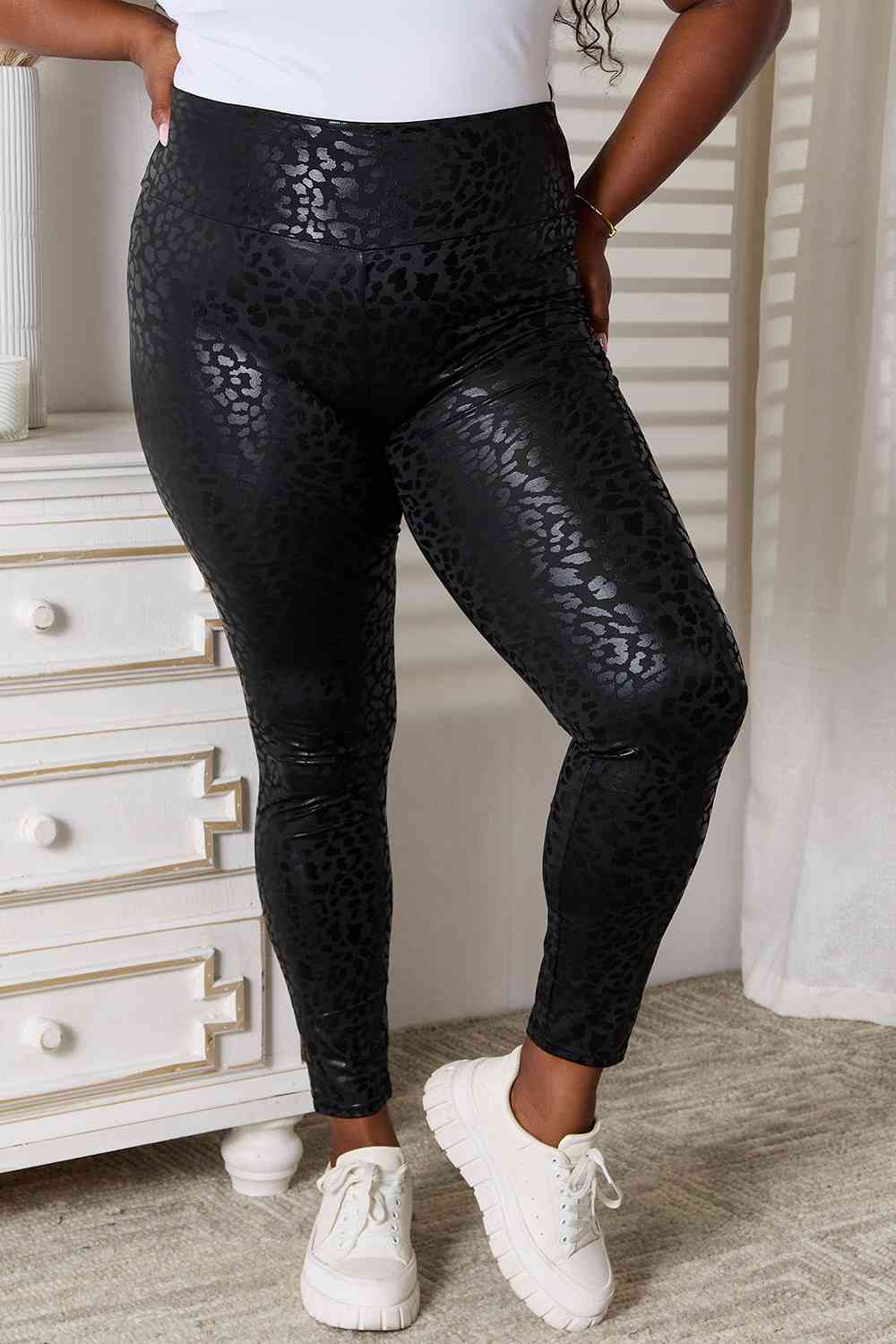 Double Take High Waist Leggings - Premium leggings from Trendsi - Just $19.20! Shop now at Concordia Style Boutique
