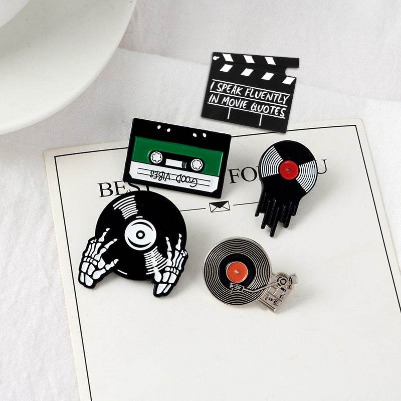Punk Music Lovers Enamel Pin - Concordia Style Boutique