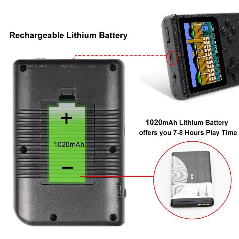 Retro Portable Mini Handheld Video Game Console - Concordia Style Boutique