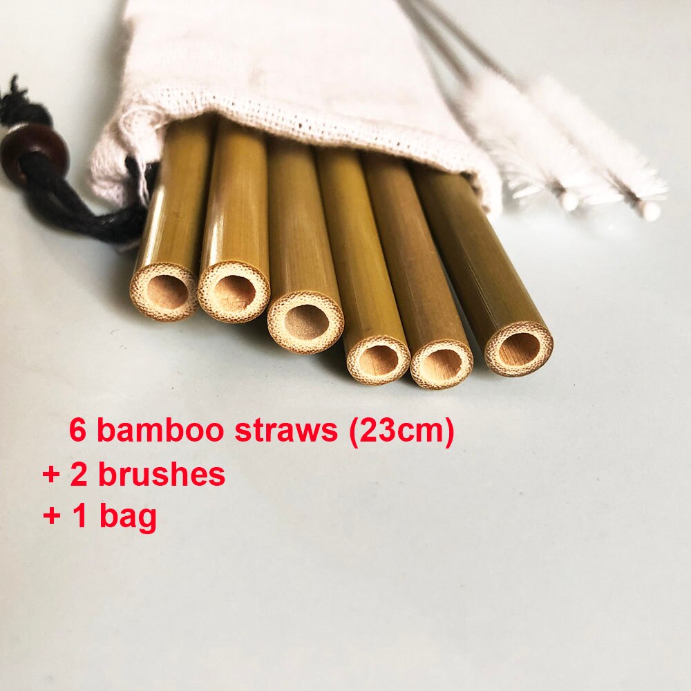 Natural organic bamboo straw - Concordia Style Boutique