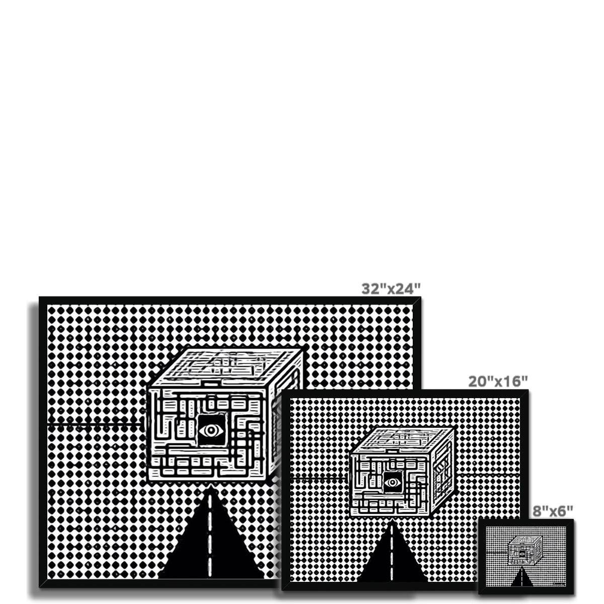 The Cube Budget Framed Poster - Concordia Style Boutique