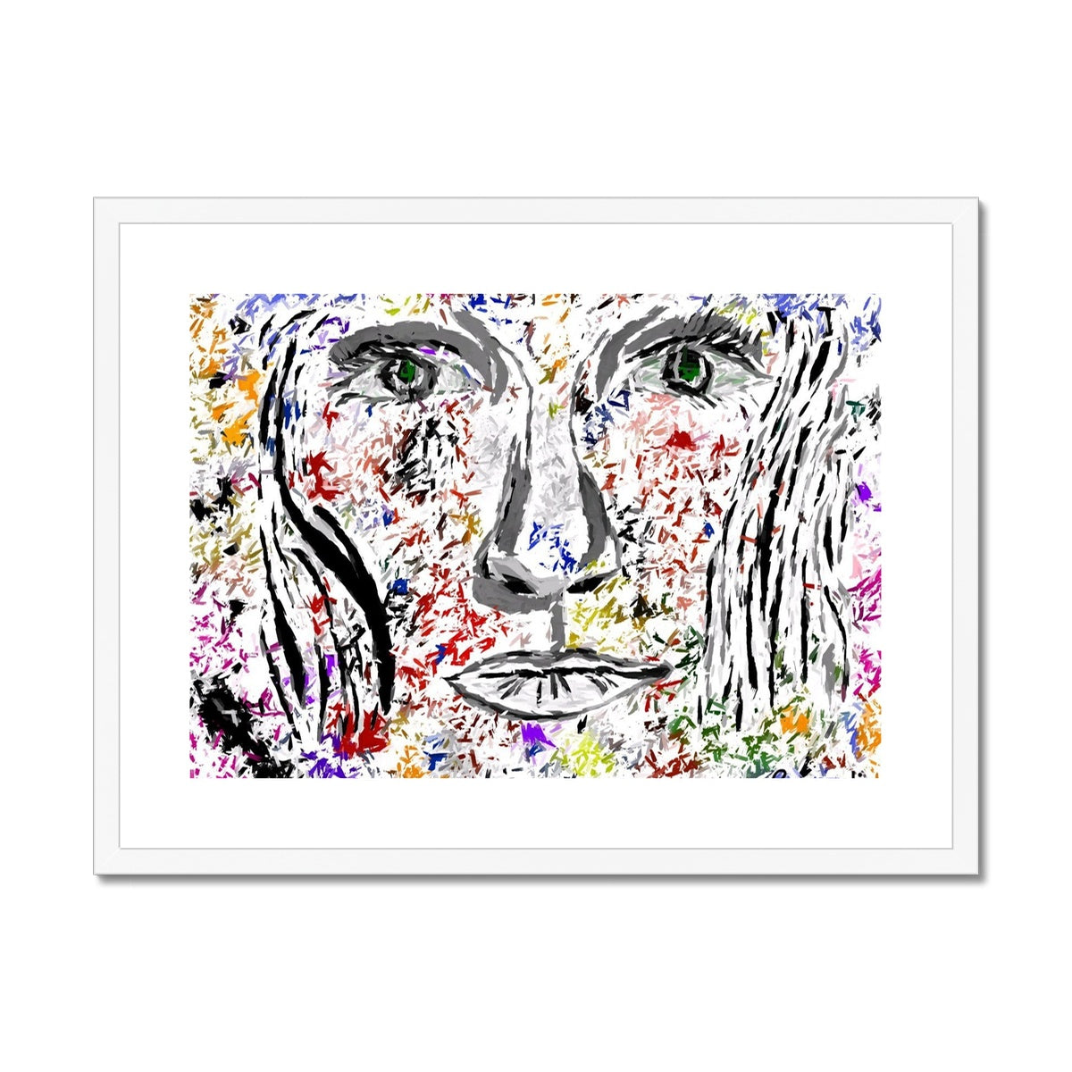 Woman in Color - Framed & Mounted Print