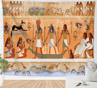 Transform Your Space with an Abstract Egypt-Style Tapestry – A Stunning Blend of Art & Culture! - Concordia Style Boutique
