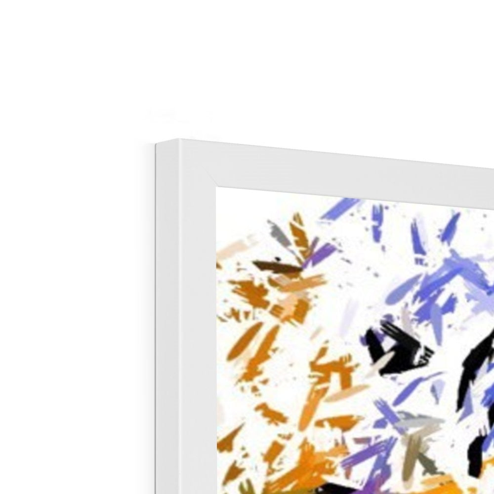 Woman in Color Framed Print