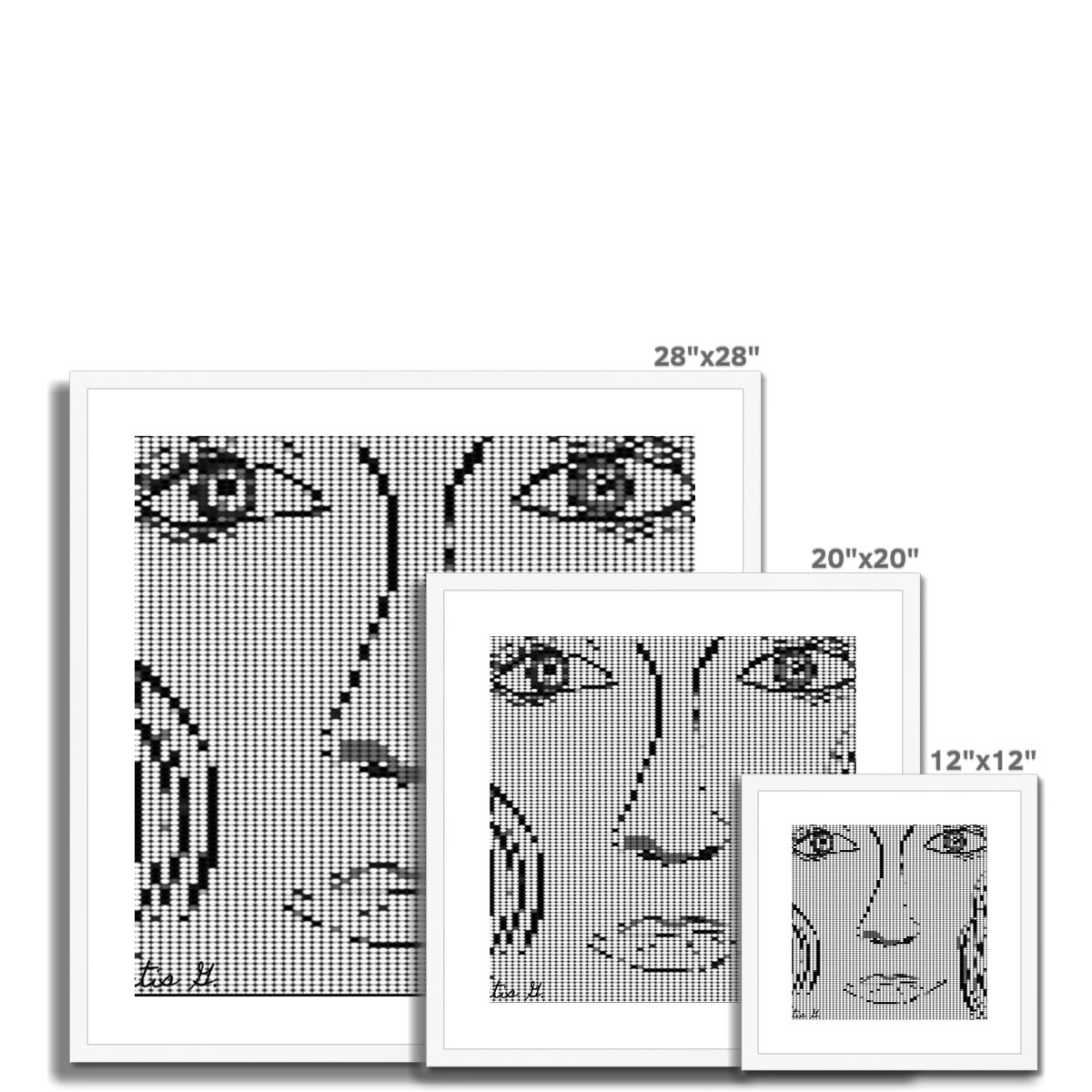 Digital Woman Framed & Mounted Print