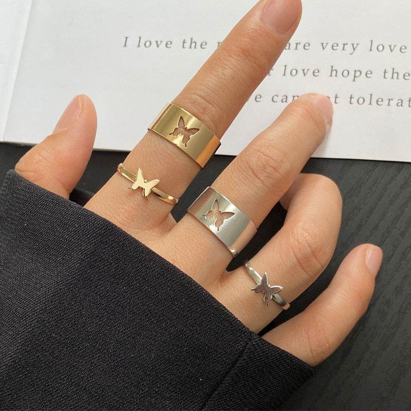 Vintage Butterfly Ring Set - Concordia Style Boutique