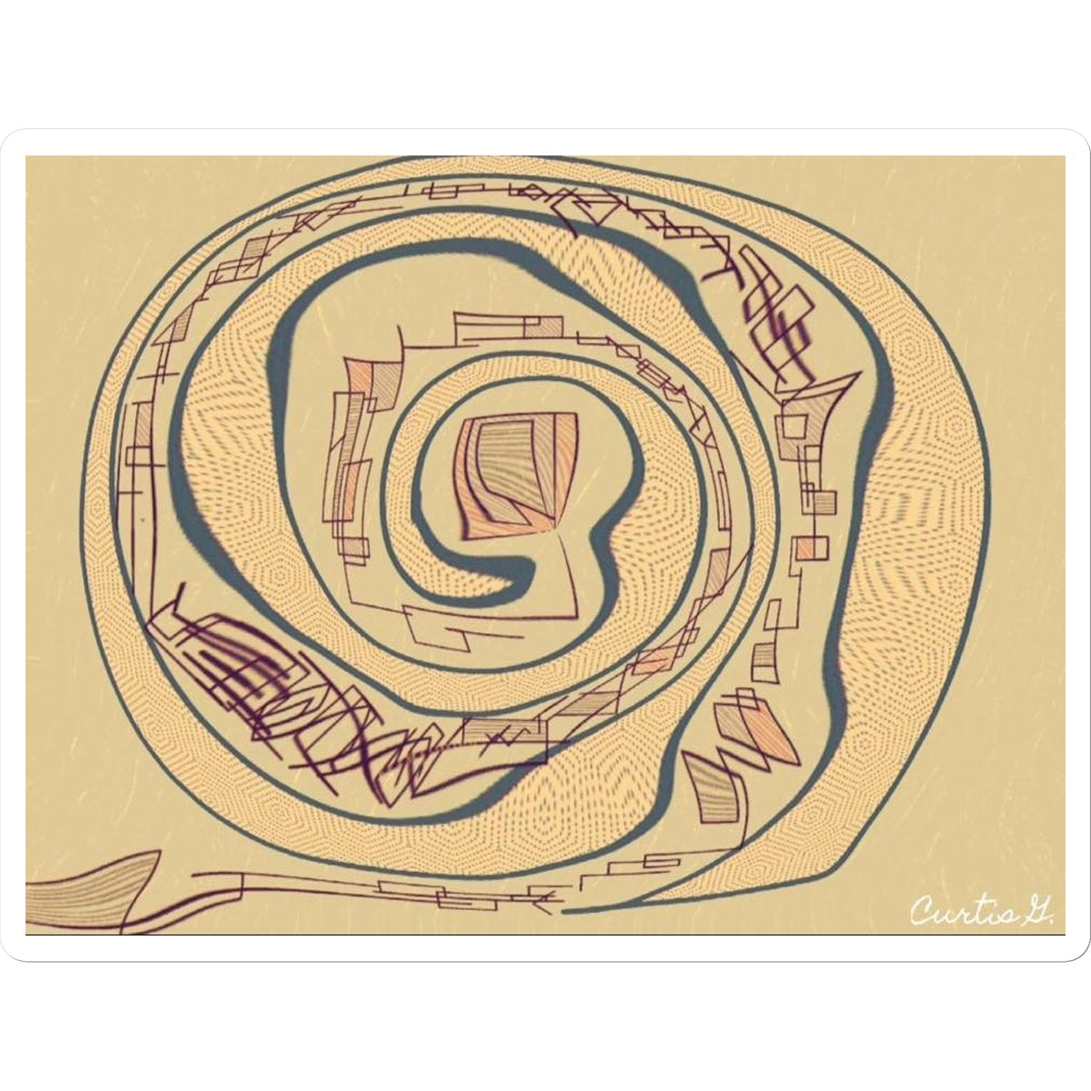Swirl Sticker - Premium Stickers from Prodigi - Just $1.33! Shop now at Concordia Style Boutique