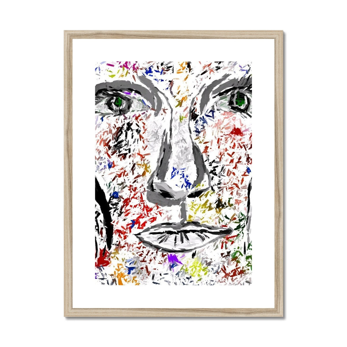 Woman in Color - Framed & Mounted Print