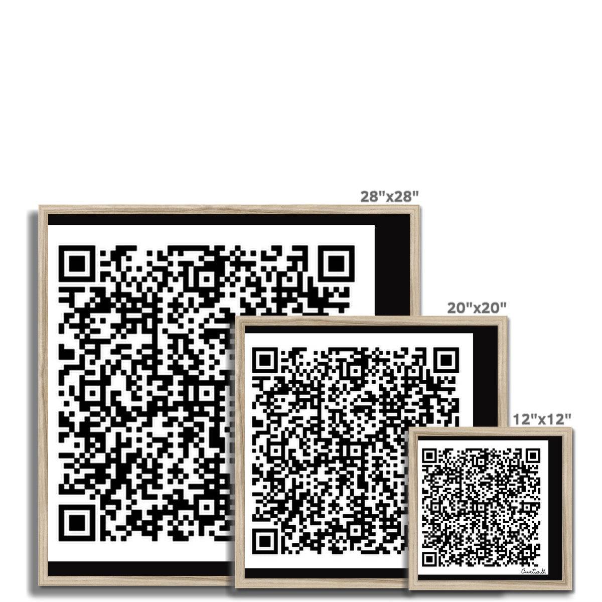Scan Me Framed Print - Concordia Style Boutique