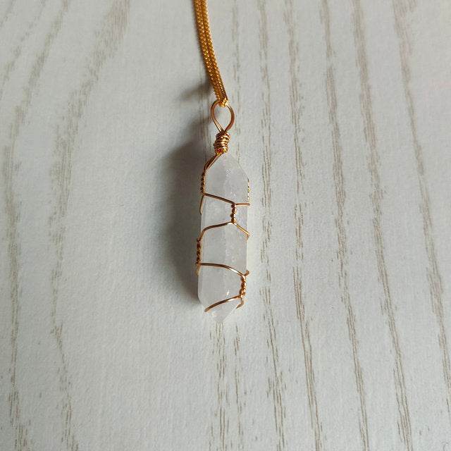 Natural Stone Pendant Necklace - Concordia Style Boutique