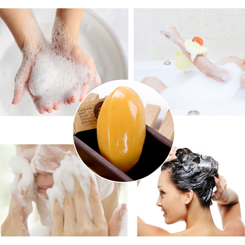 Natural Plant flowers Essential Oil Soap Papaya Handmade Soap Moisturizing Whitening Handmade Soap Skin Care - Concordia Style Boutique