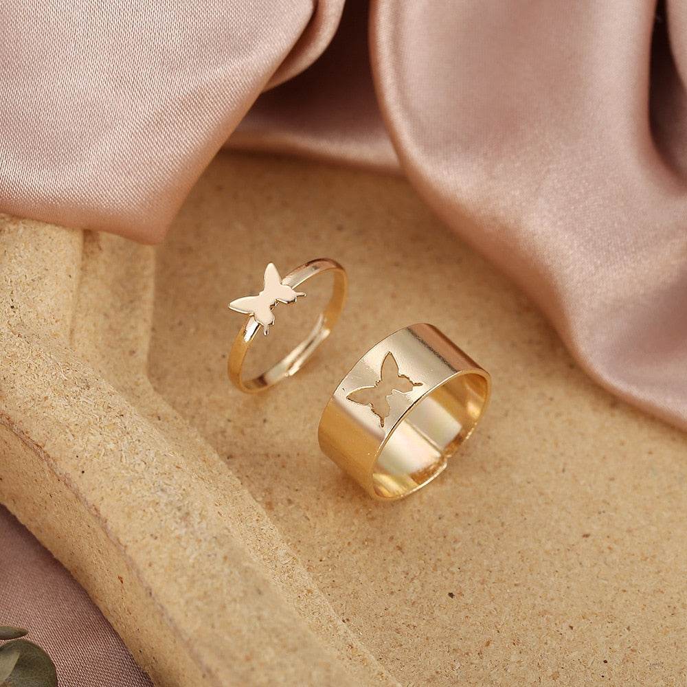 Vintage Butterfly Ring Set - Concordia Style Boutique