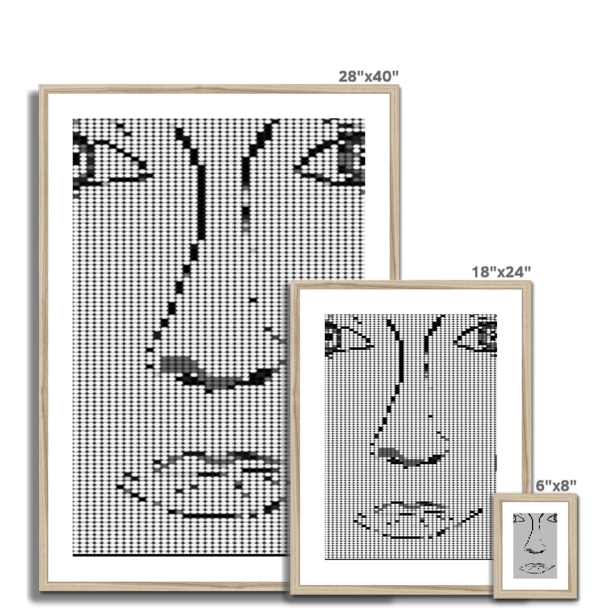 Digital Woman Framed & Mounted Print