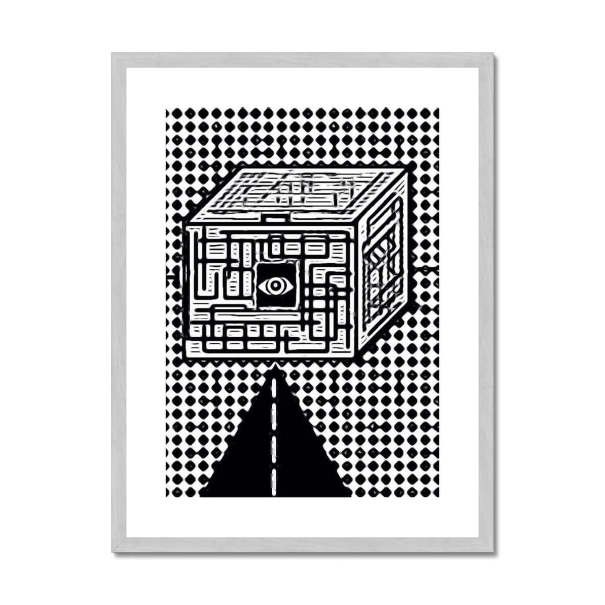The Cube Antique Framed & Mounted Print