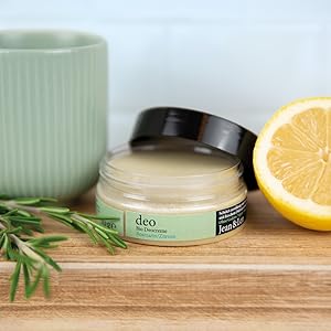 Natural & Organic Deo Cream Rosemary Lemon by Jean&Len, deodorant for Men and Women, with organic ingredients, vegan, 0.18 Oz. - Premium Deodorant from Concordia Style Boutique - Just $19.99! Shop now at Concordia Style Boutique