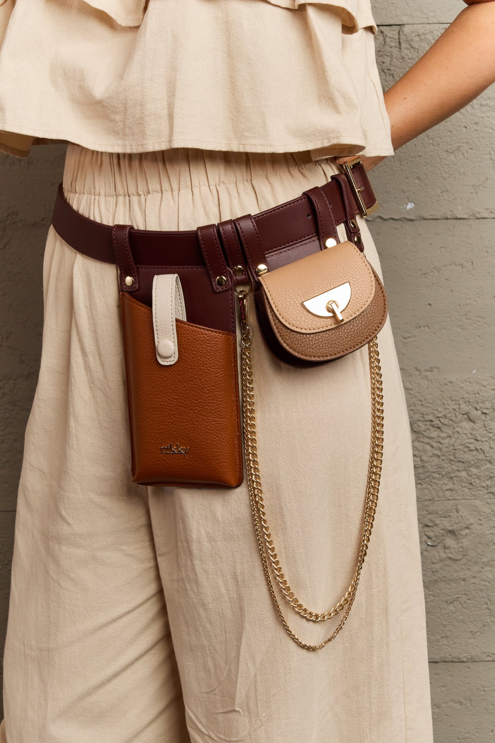 Nicole Lee USA Nikky 2-Piece Belt Bag - Premium from Trendsi - Just $31.50! Shop now at Concordia Style Boutique