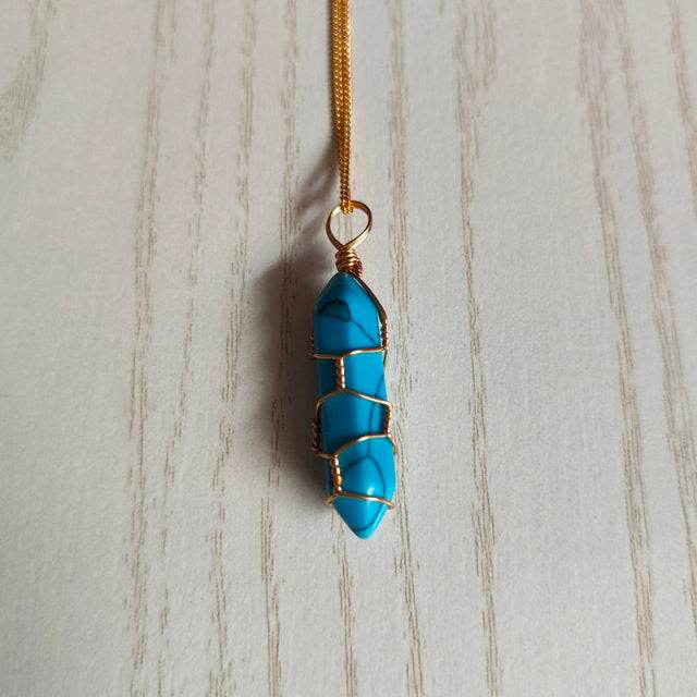 Natural Stone Pendant Necklace - Concordia Style Boutique