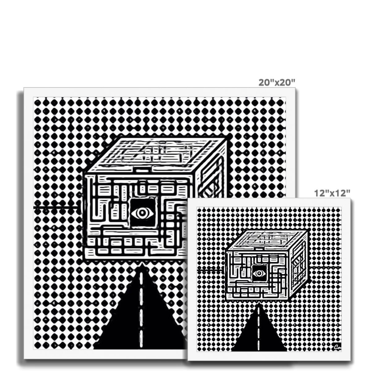 The Cube Budget Framed Poster