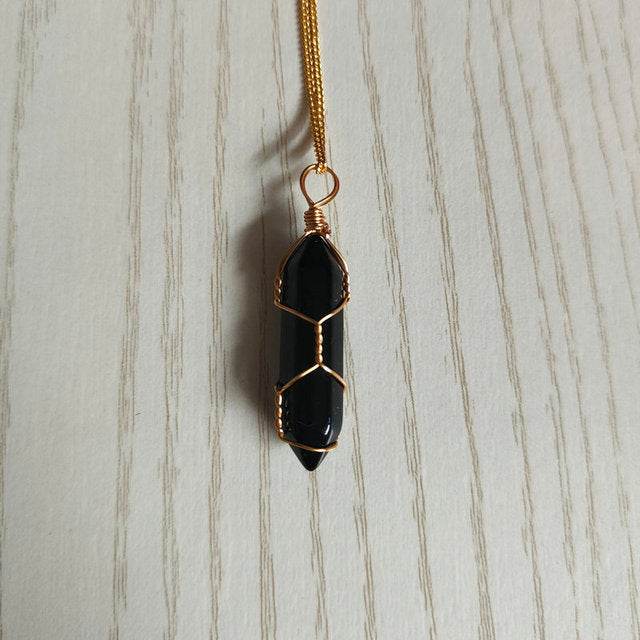 Natural Stone Pendant Necklace - Concordia Style Boutique
