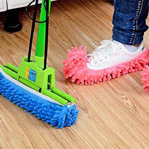 Mop Slippers Shoes Cover Dust Duster Slippers Cleaning Floor House Washable 10 PCS 5 Pairs - Concordia Style Boutique