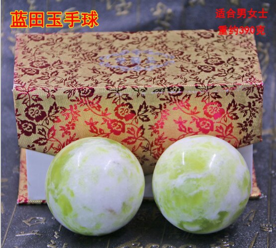 50mm Natural Jade Baoding Balls - Concordia Style Boutique