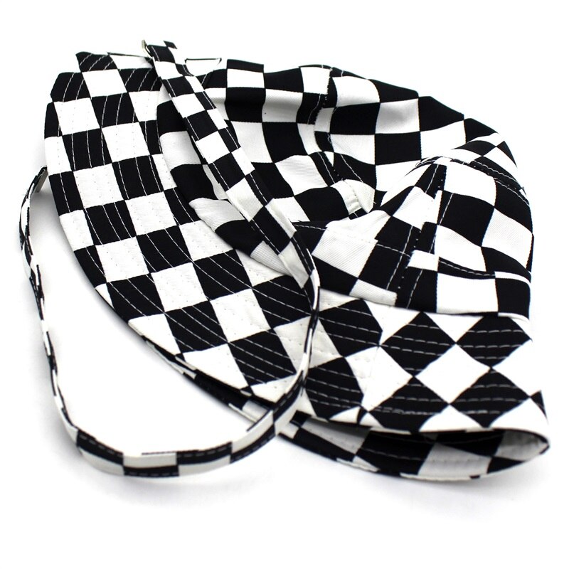 Minhui 2018 New Black White Plaid Bucket Hats for Men Flat Fishing Cap Women Hip Hop Caps Hat - Premium from Concordia Style Boutique - Just $14.26! Shop now at Concordia Style Boutique
