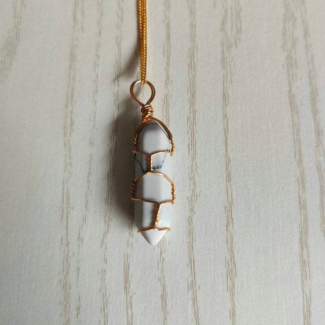 Natural Stone Pendant Necklace - Concordia Style Boutique