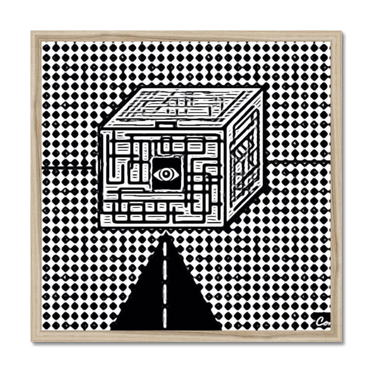The Cube Budget Framed Poster