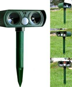 Ultrasonic Solar Animal Repellent - Eco-Friendly Pest Repellent - Concordia Style Boutique