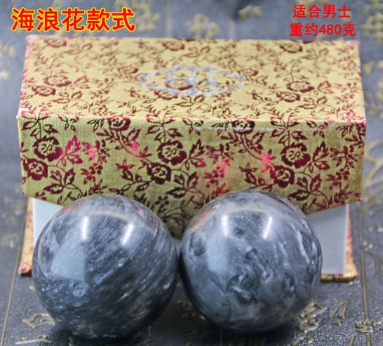 50mm Natural Jade Baoding Balls - Concordia Style Boutique