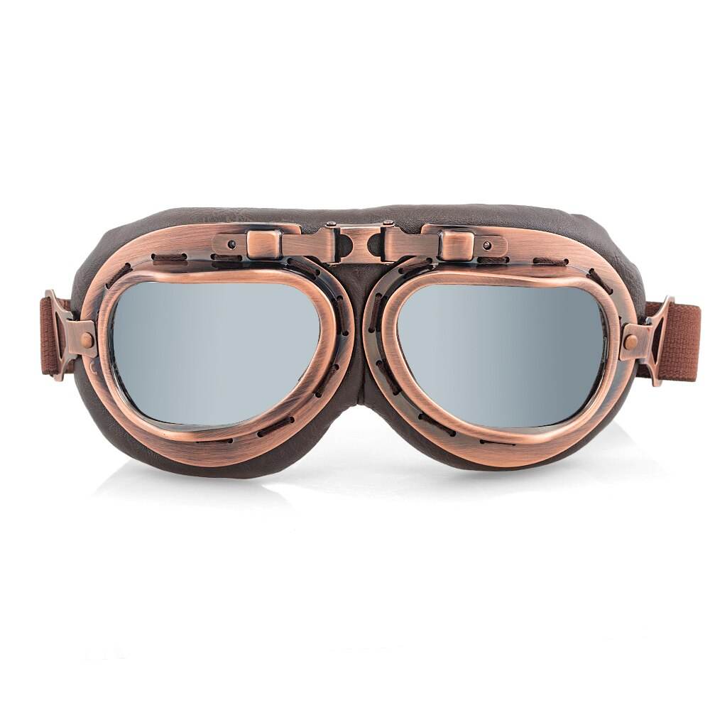 Retro Steampunk Copper Motorcycle Goggles - Concordia Style Boutique