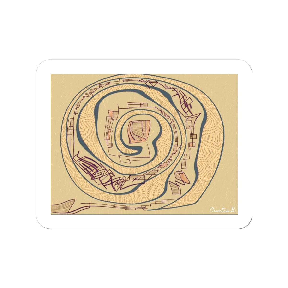 Swirl Sticker - Premium Stickers from Prodigi - Just $1.33! Shop now at Concordia Style Boutique