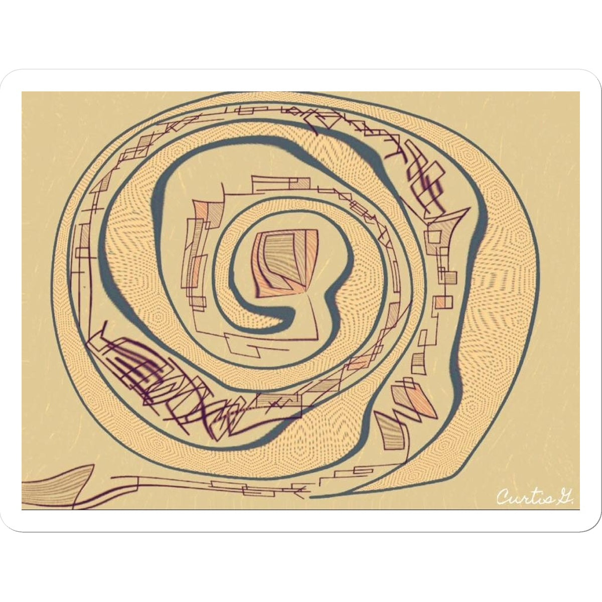 Swirl Sticker - Premium Stickers from Prodigi - Just $1.33! Shop now at Concordia Style Boutique