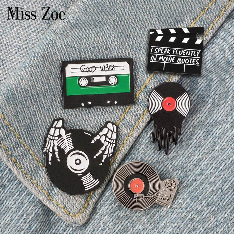 Punk Music Lovers Enamel Pin - Concordia Style Boutique
