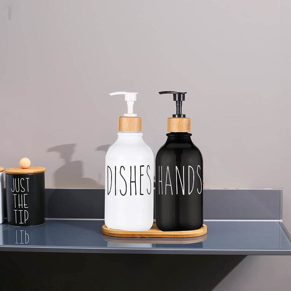 Dish Soap Bottle with Bamboo Pump - Concordia Style Boutique