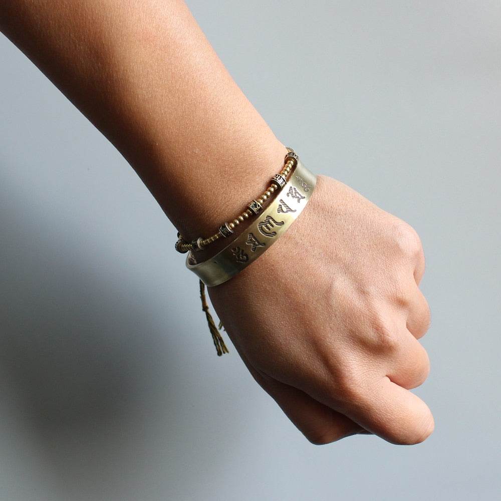 Tibetan handmade Brass Bracelets - Concordia Style Boutique