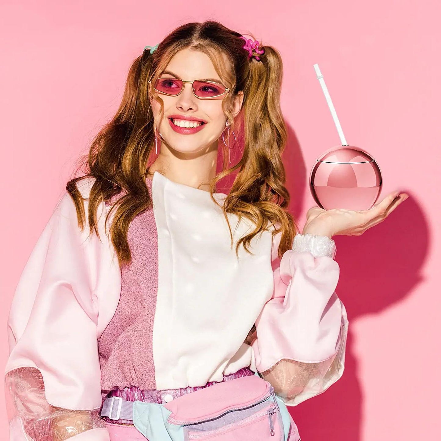 4 Pack of 20 Oz Disco Cups With Lid And Straw Disco Flash Ball - Cocktail Cup - Plastic Disco Party Cups - Premium Disco Cups from MyDepot - Just $21! Shop now at Concordia Style Boutique