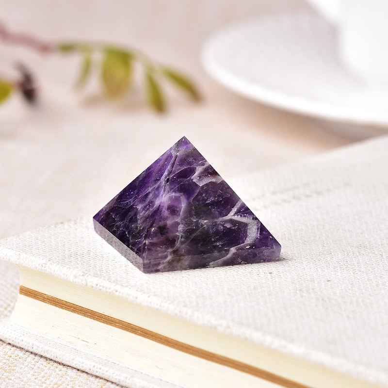 Natural Crystal Pyramid Healing Stone - Concordia Style Boutique