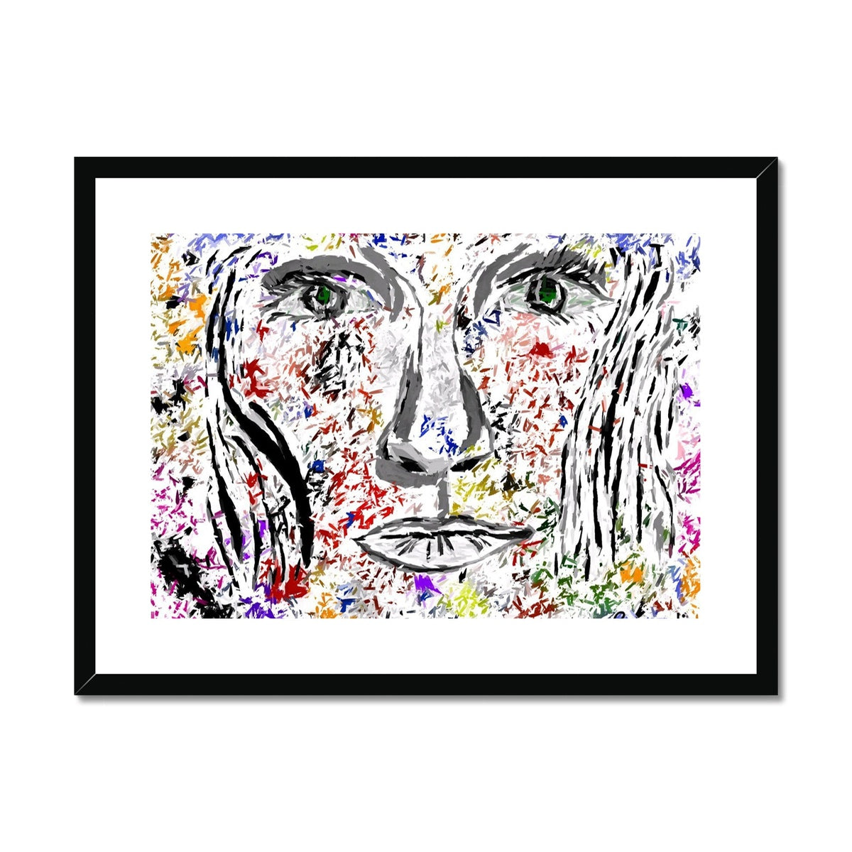 Woman in Color - Framed & Mounted Print