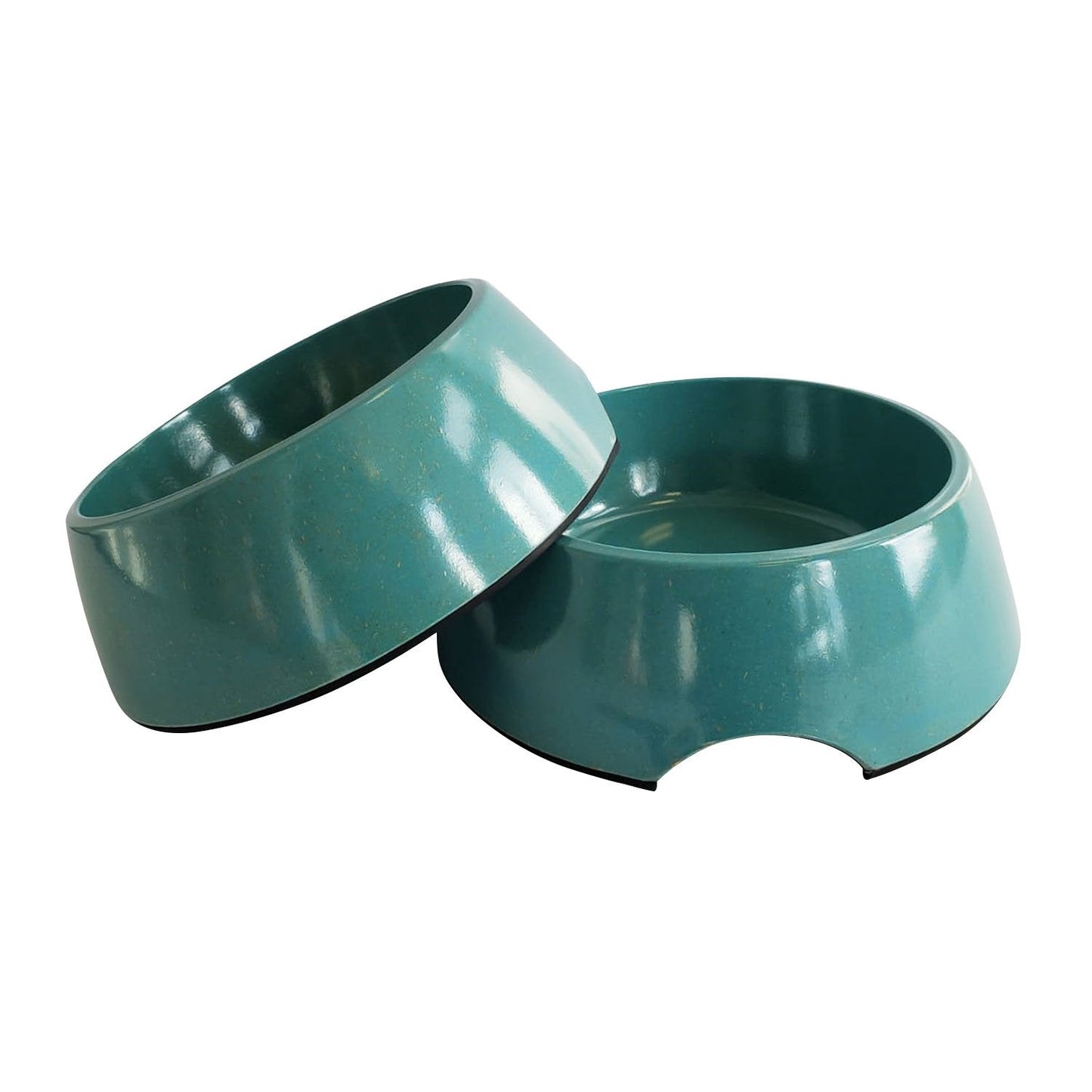 Eco-friendly Biodegradable Bamboo Dog Bowl (Teal Blue) - Concordia Style Boutique