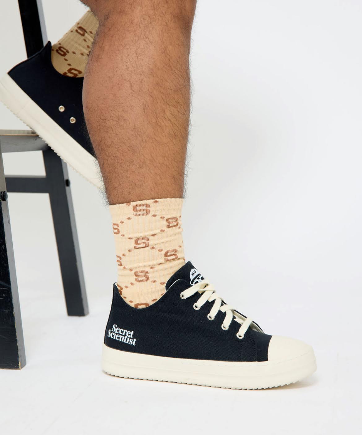 Secret Scientist All Over Print Socks - Brown/Tan