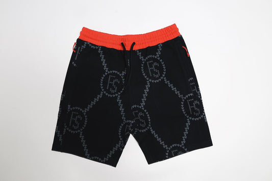 FS Intarsia Hearts Shorts (Black) - Concordia Style Boutique