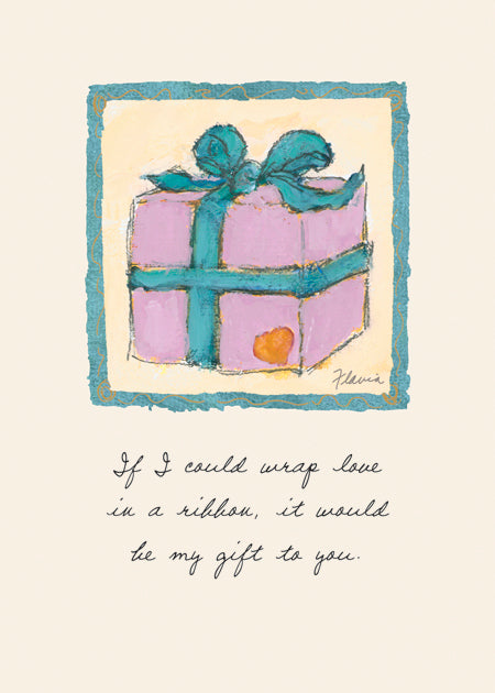 Wrap Love in a Ribbon - a Flavia Weedn inspirational greeting card  0003-2083