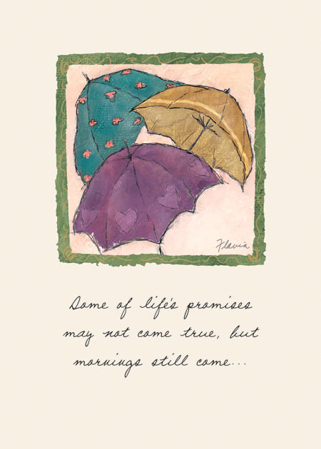 Umbrellas - a Flavia Weedn inspirational greeting card 0003-2163