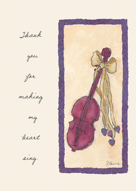 You Make My Heart Sing - a Flavia Weedn inspirational greeting card 0003-2182