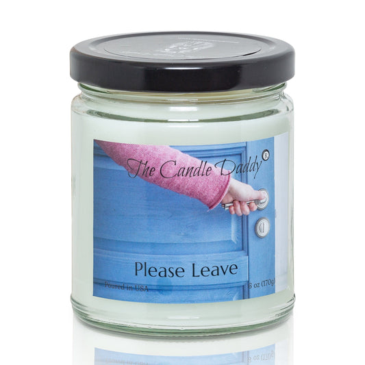 Please Leave... - Last Cup of Coffee Scented 6 Ounce Jar Candle- 40 Hour Burn (color may vary)